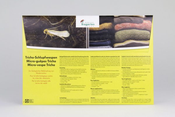Micro-guêpes Tricho contre les mites des vêtements