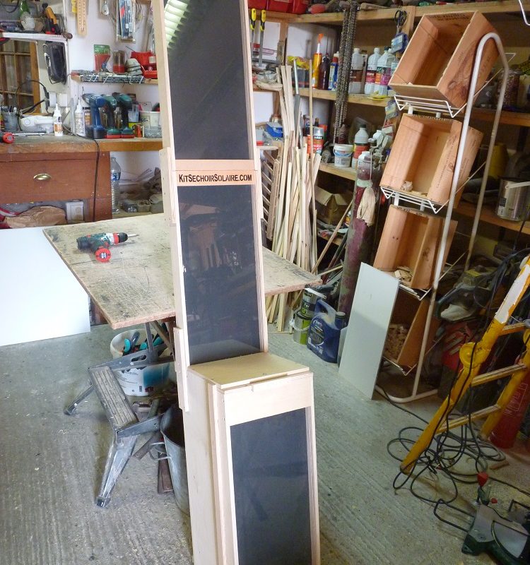 Séchoir solaire standard avec cheminée booster