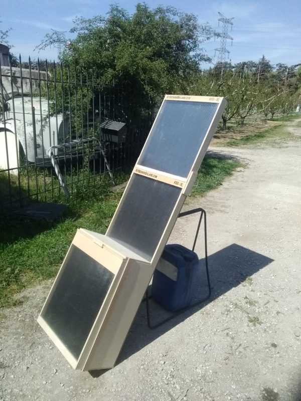 Séchoir solaire XL avec cheminée booster