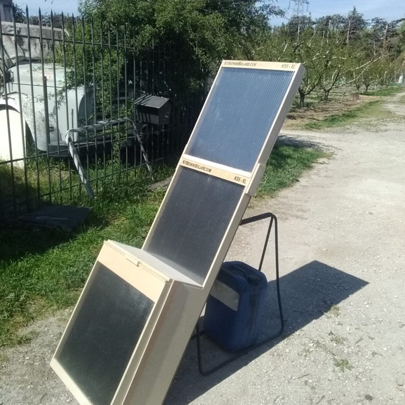 Séchoir solaire XL avec cheminée booster
